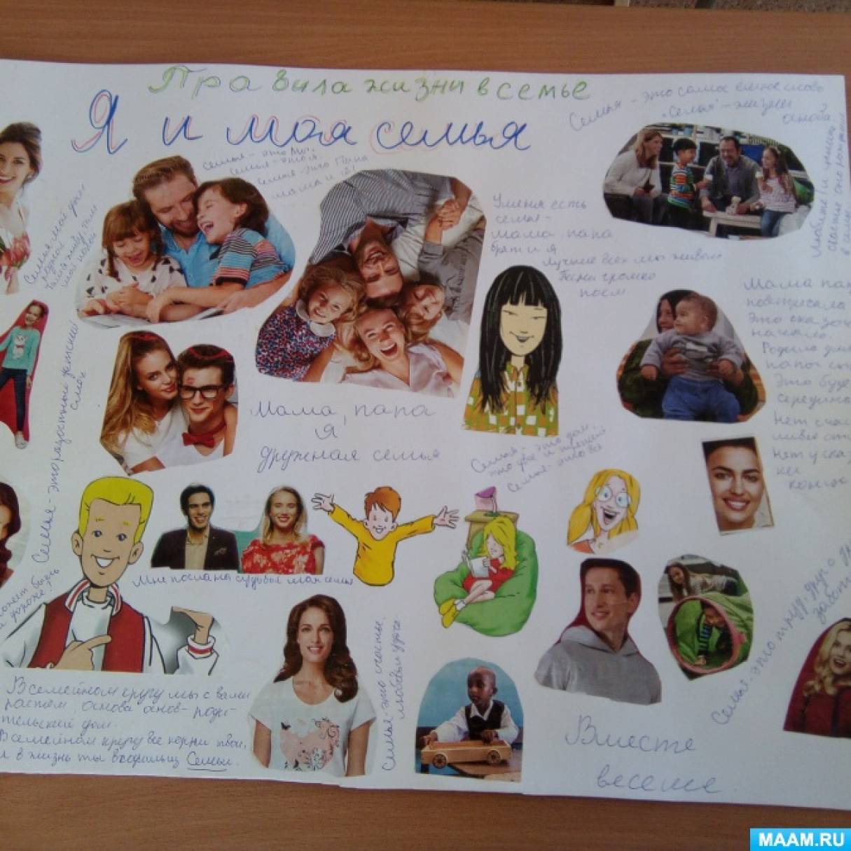 Коллаж моя семья для детского сада шаблоны - фото и картинки вороковский.рф