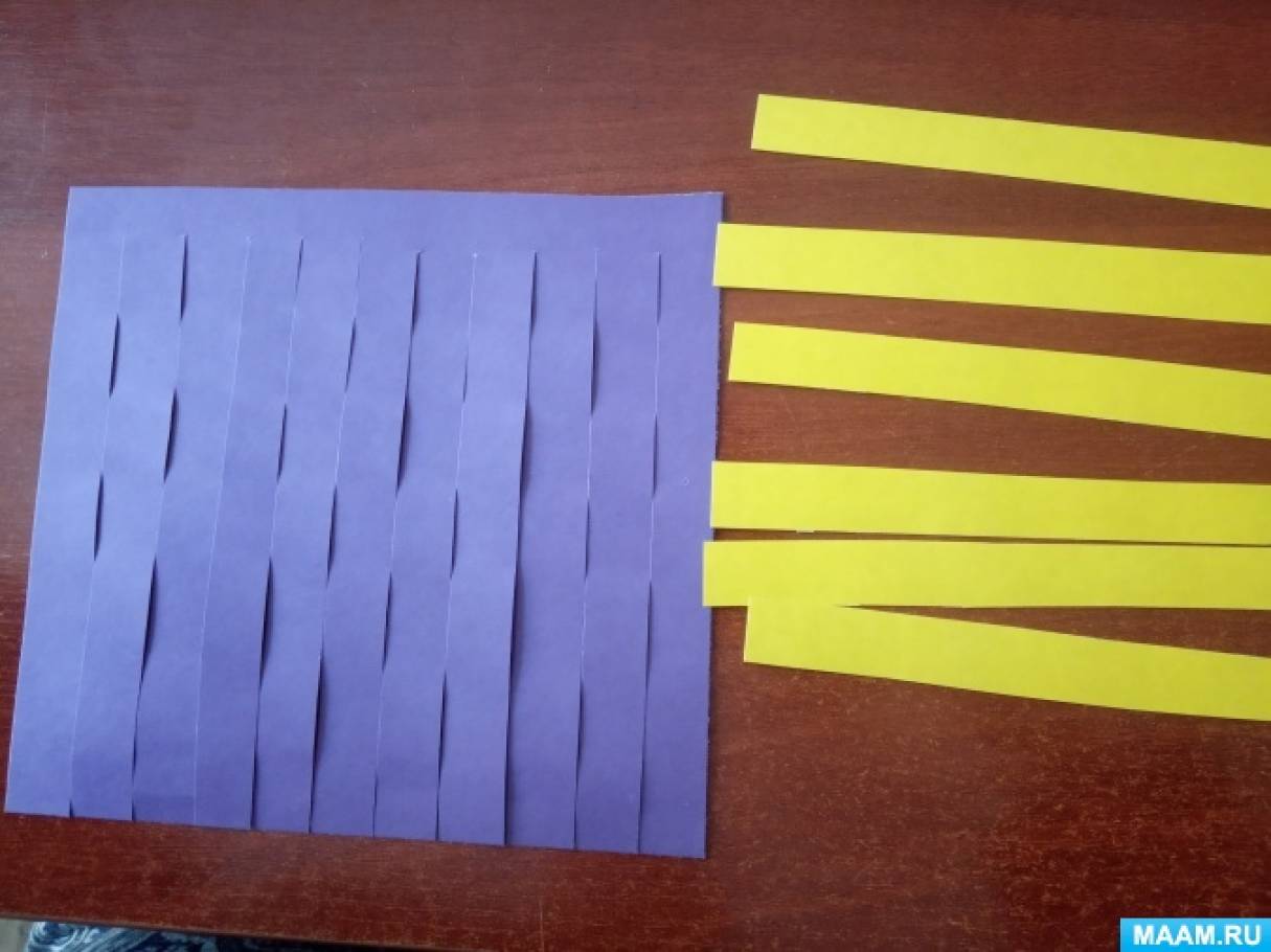 плетём коврик из бумажных полосок | Уроки технологии, Закладки, Творческие идеи