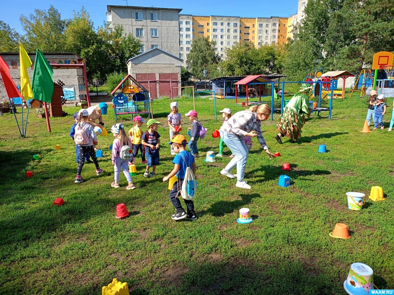 Сценарий проведения туристического похода с детьми на территории ДОУ (9  фото). Воспитателям детских садов, школьным учителям и педагогам - Маам.ру