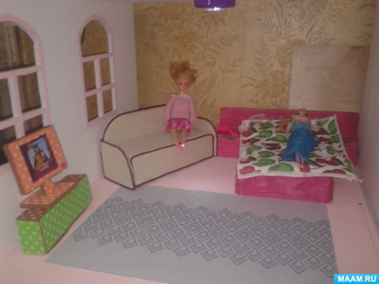 Кукольная мебель из фанеры – увлекательное занятие для родителей и радость для малыша