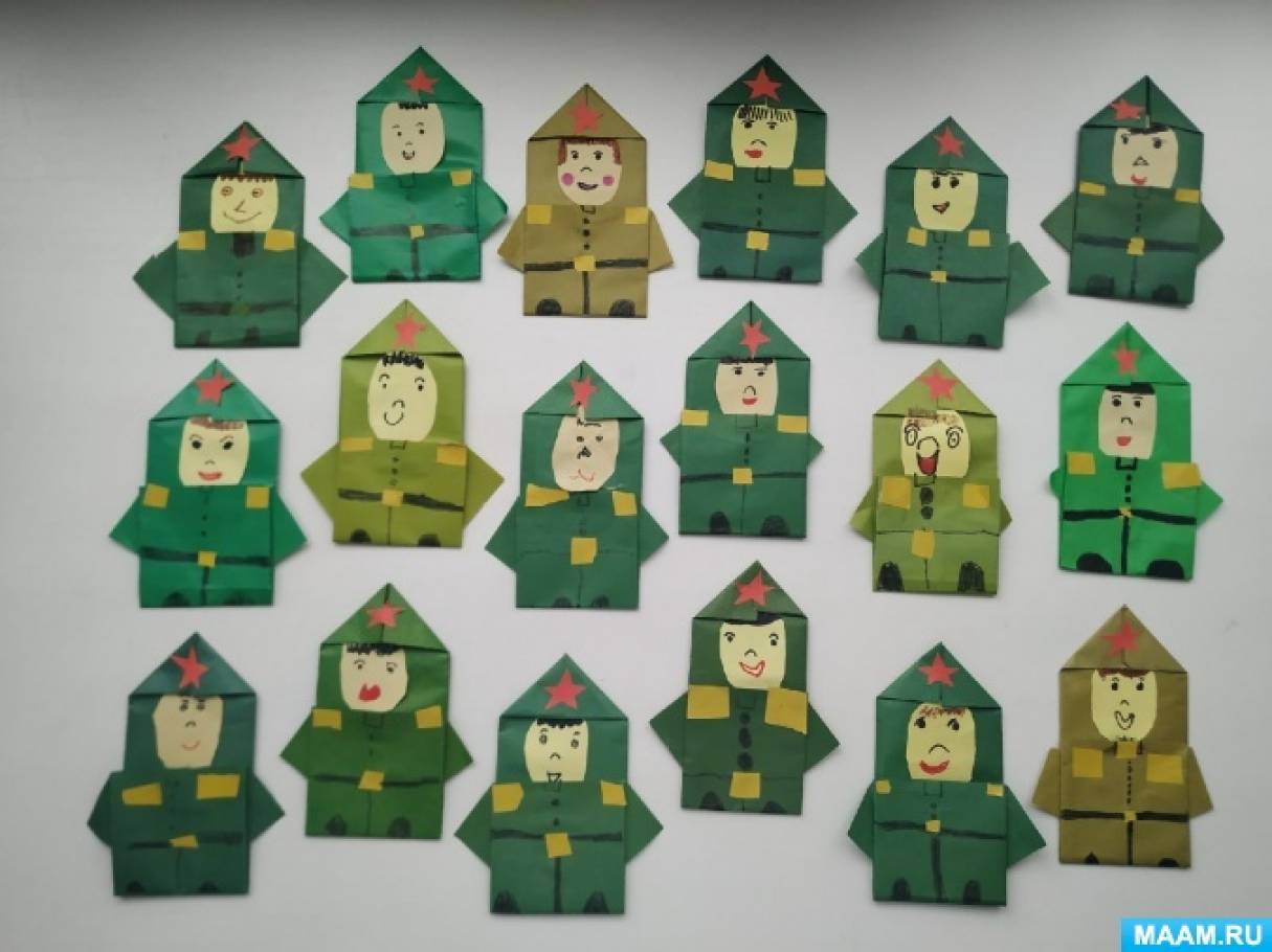 Юные ружане мастерили оригами в подарок солдатам