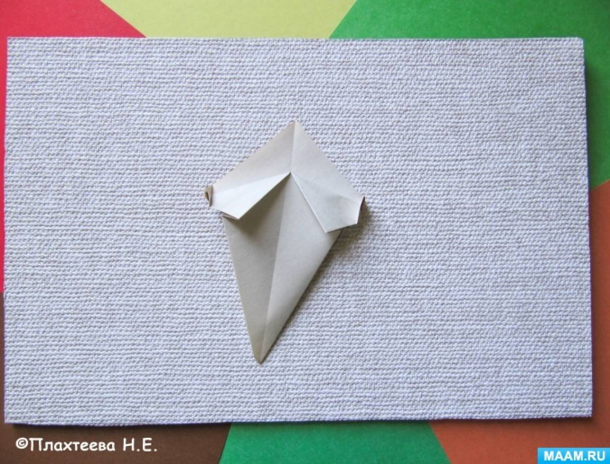 Оригами гриб боровик для детей