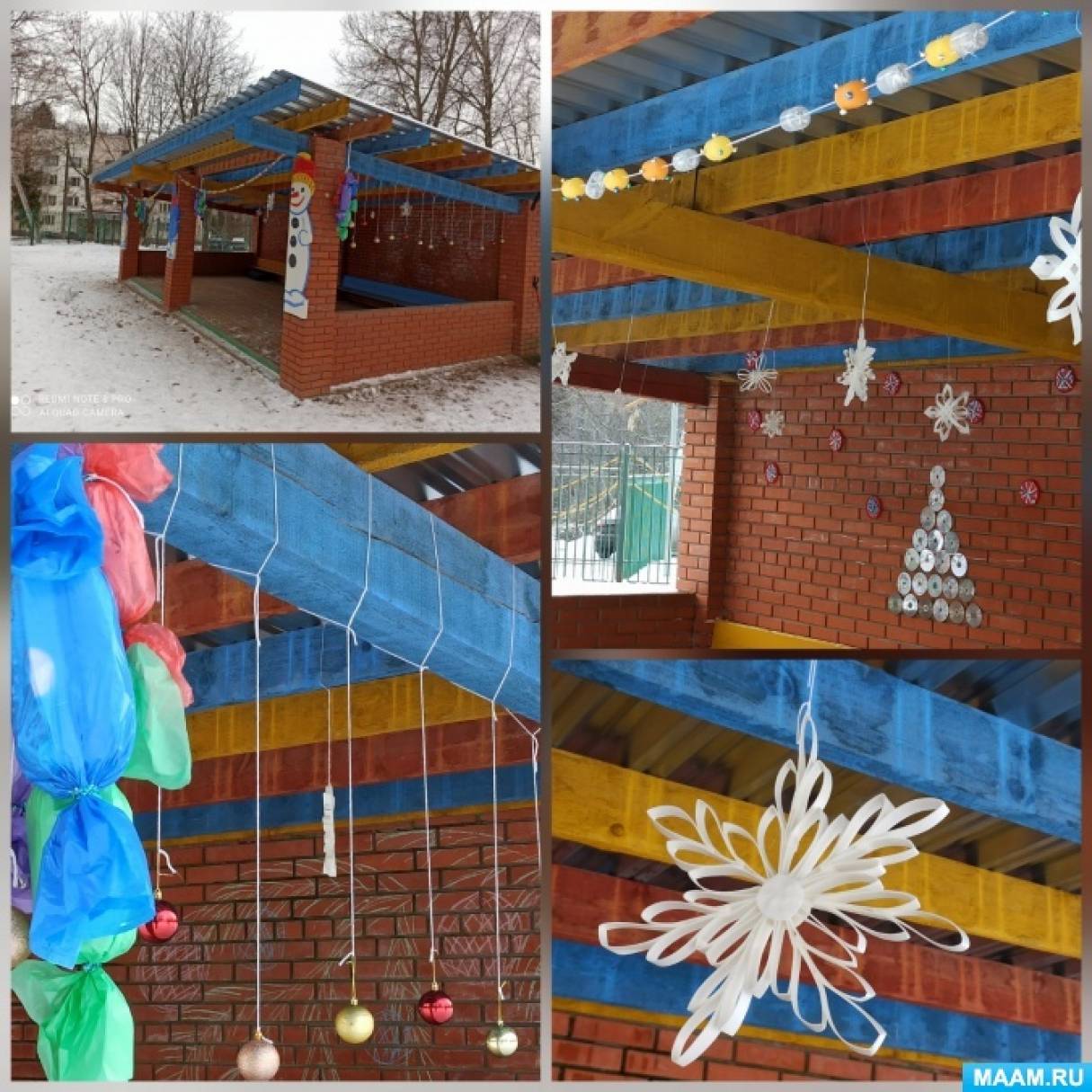 Как украсить детский сад к Новому году 2025, фото-идеи для декора своими руками