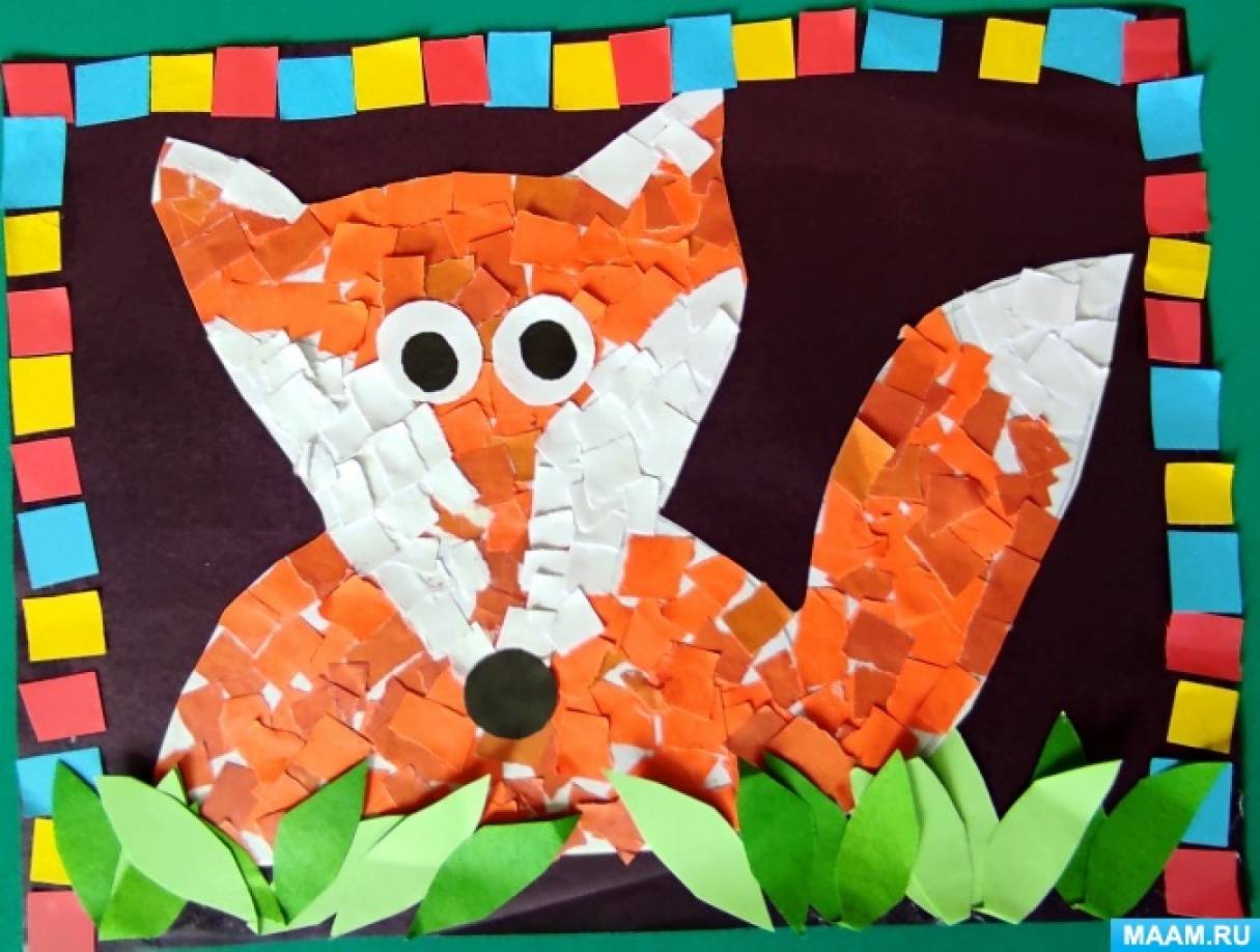 Лисичка. Оригами. Лиса из бумаги. paper Fox