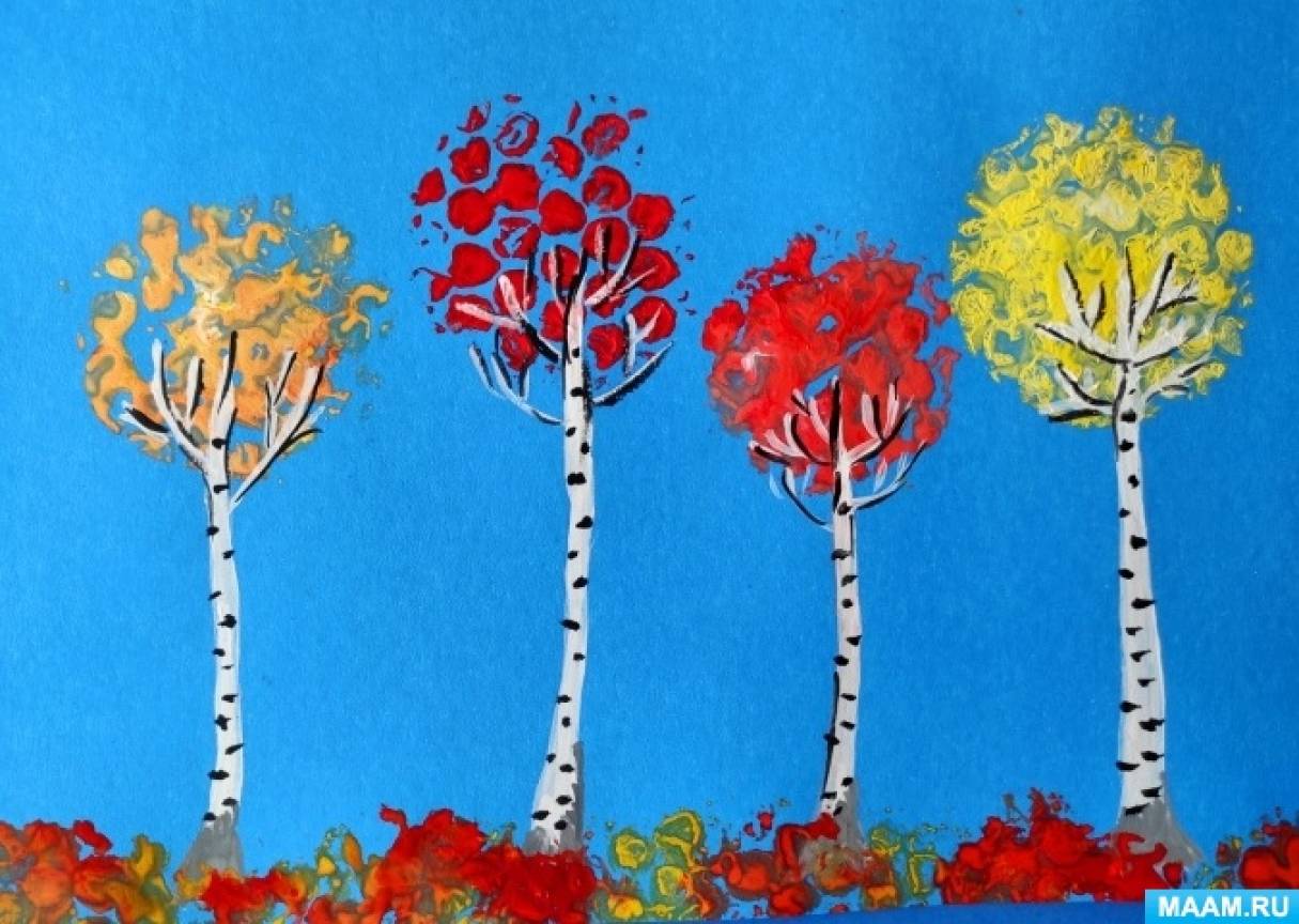 Раскраски Деревья