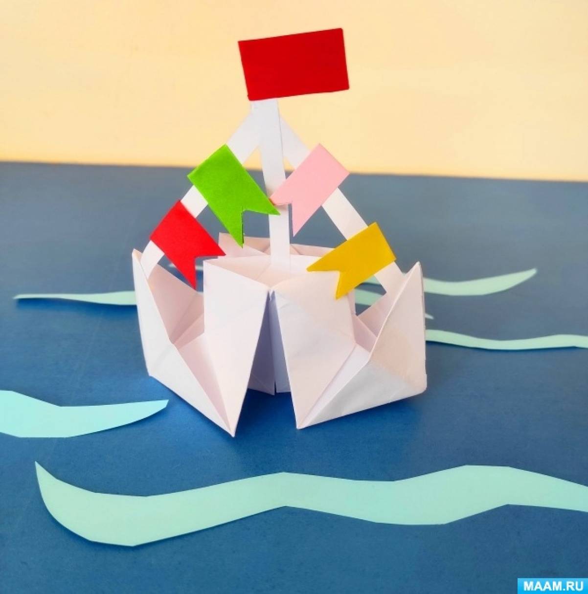 Корабли, лодки, пароходы. Оригами из бумаги
