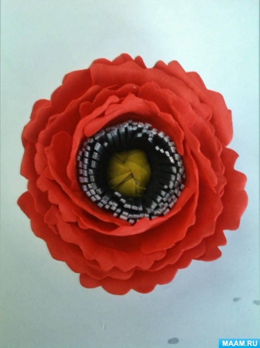 Цветок кувшинка из фоамирана своими руками. Мастер-класс с пошаговыми фото
