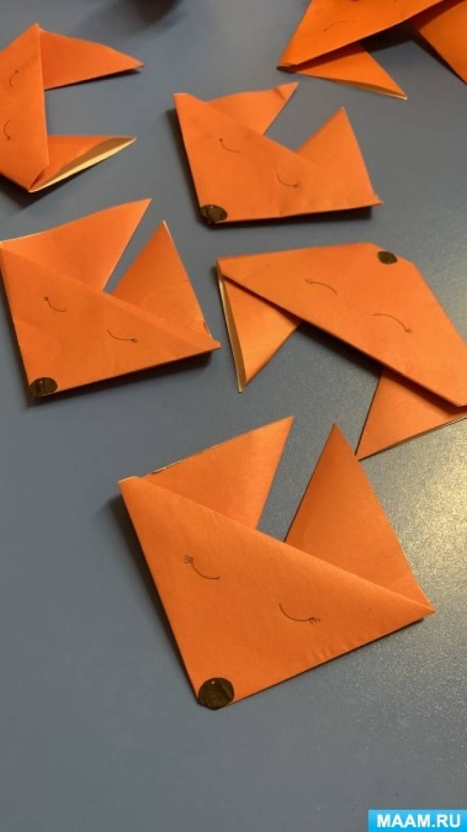 Оригами лиса | Origami Fox | Животные из бумаги