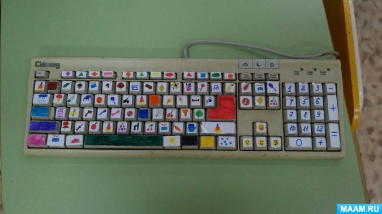 Сенсорная клавиатура для людей с легкими и тяжелыми поражениями ОДА