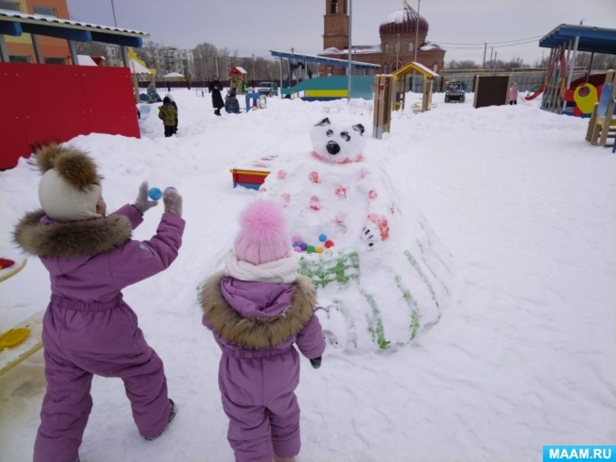 Зимние постройки для детей старшей группы (6 фото). Воспитателям детских  садов, школьным учителям и педагогам - Маам.ру