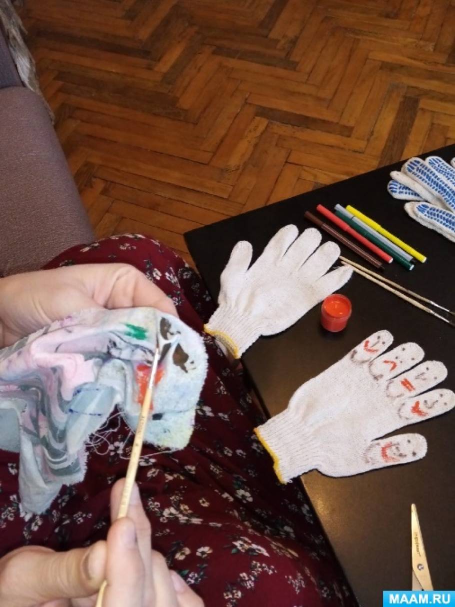 Поделки - самоделки: Кукла из перчатки своими руками
