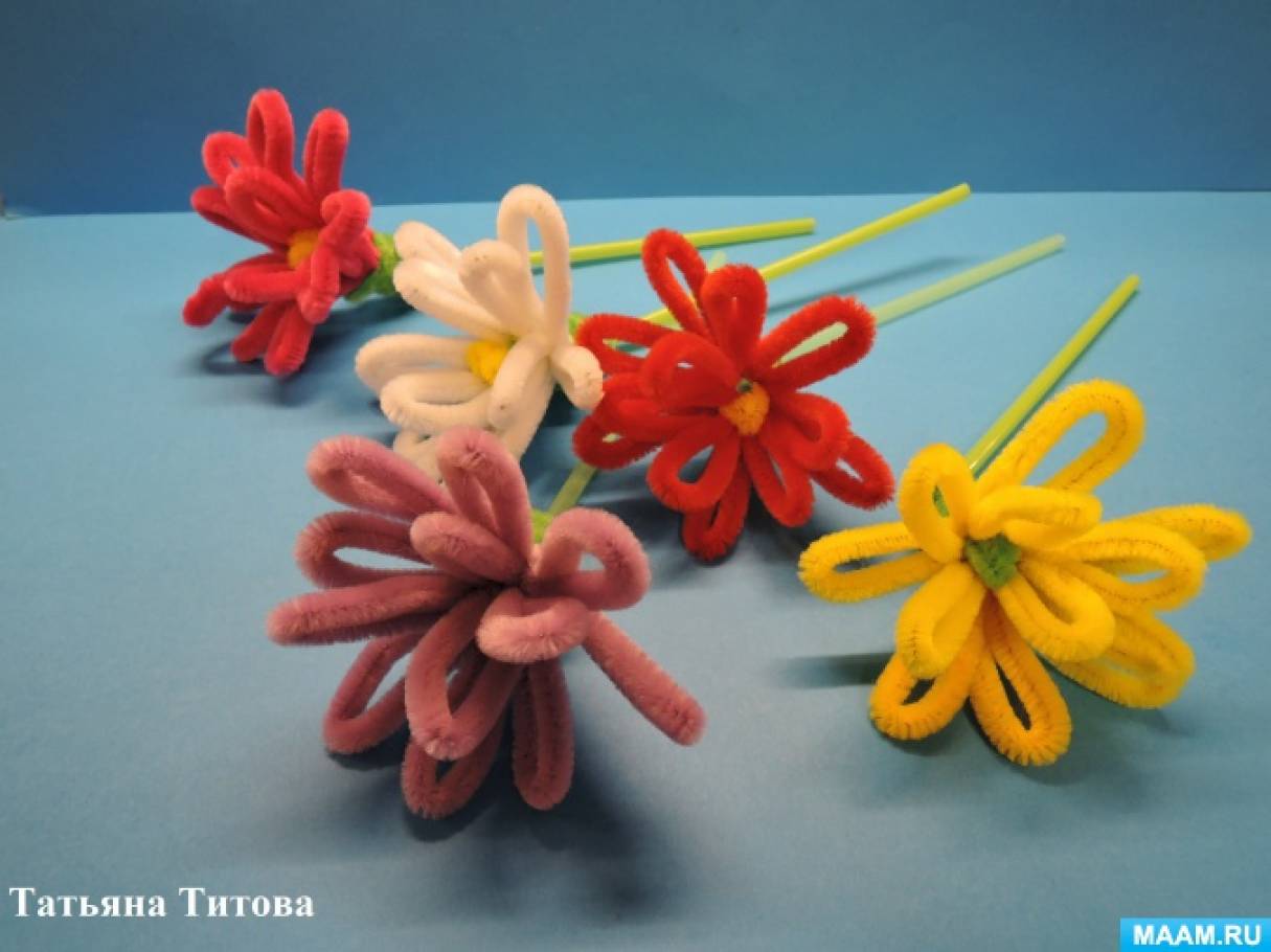 Объемные цветы из шерстяных ниток: новая техника | Z-Library