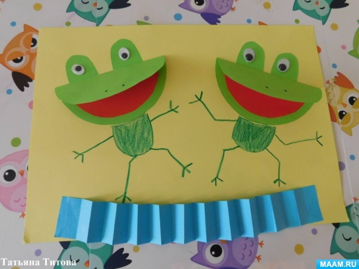 Как сделать лягушку из бумаги - статья из серии «Детский отдых»