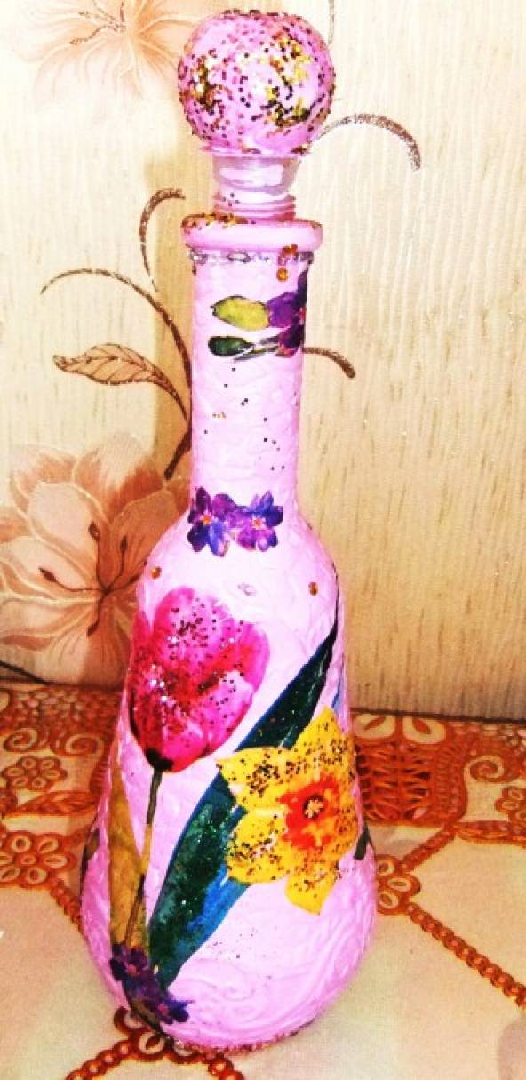 Юляшкины рукоделия: Декор бутылок