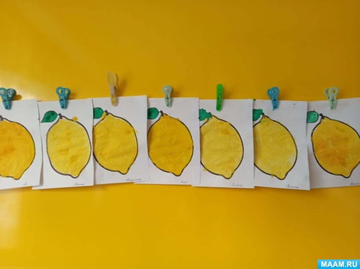 Раскраска для детей лимоны - Раскраски от сайта В мире сказки!
