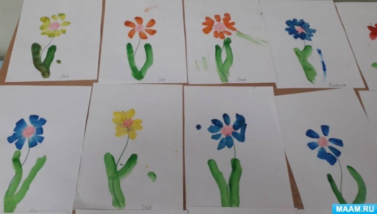 Изготовляем шаблон цветка — 5 лепестков