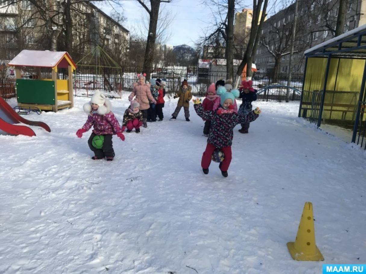 Зимние игры на улице для детей