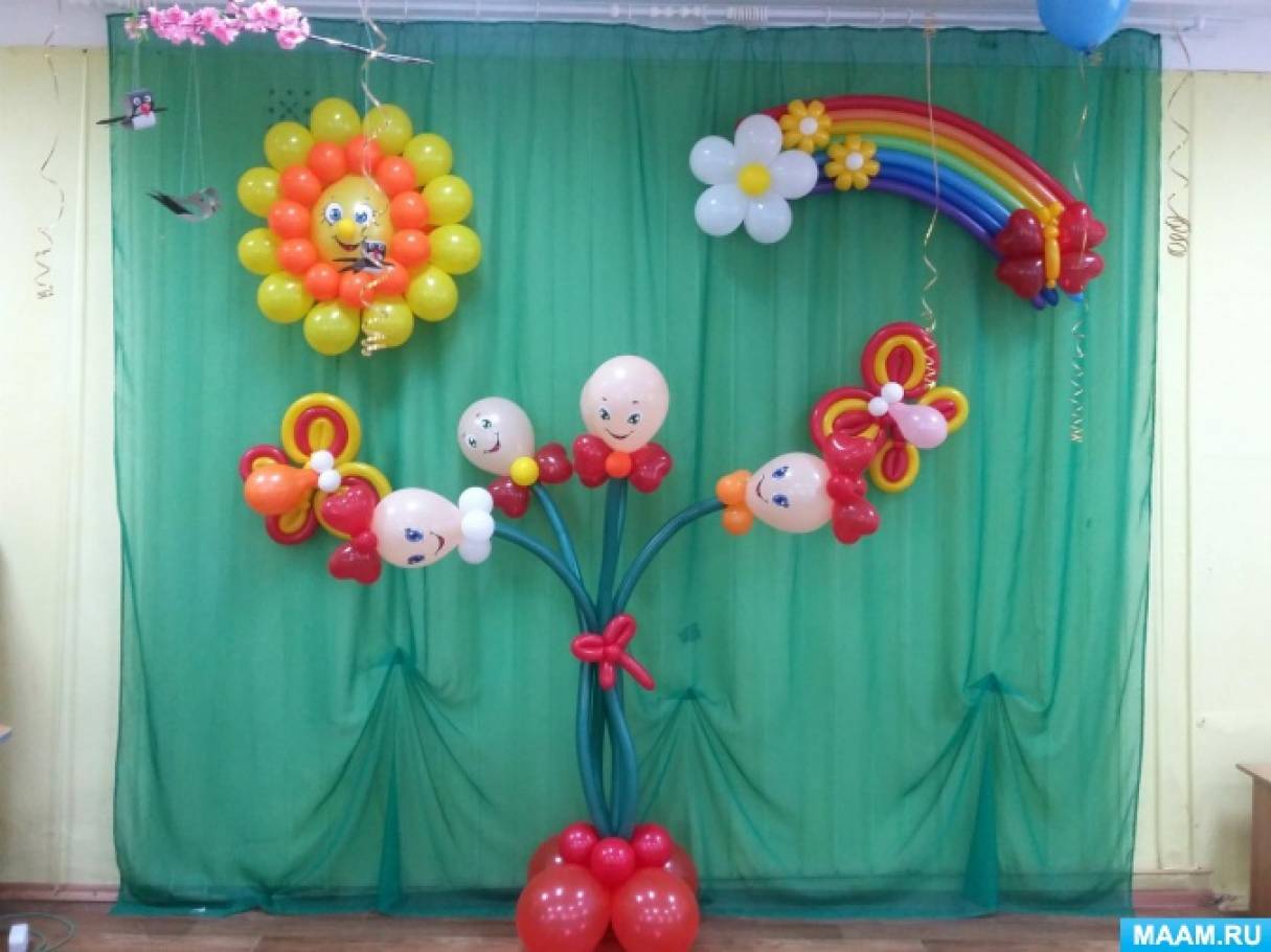 Воздушные шары на Выпускной в детском саду