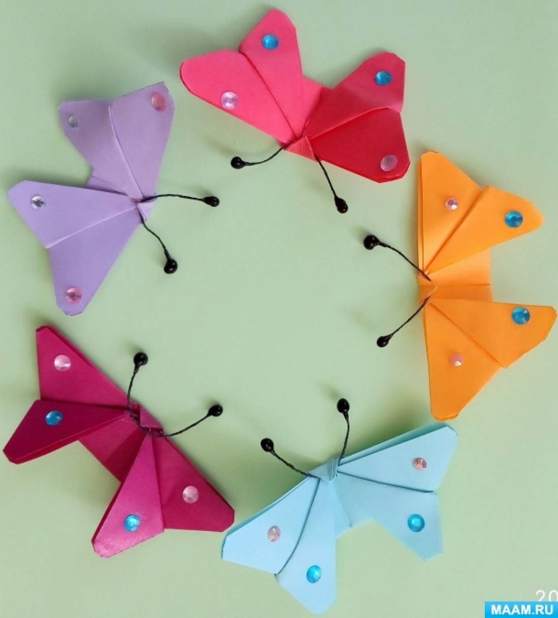 Butterfly Origami modules - author Sergey Sakvenkov