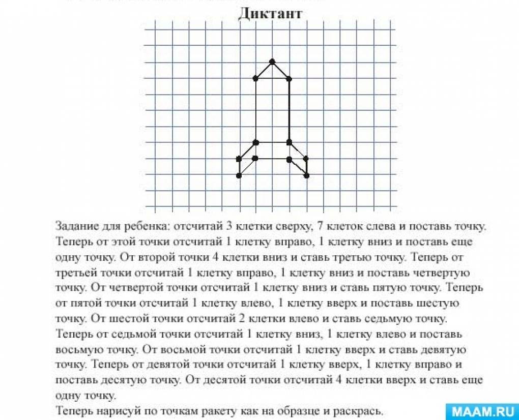 Сидим дома с пользой. Пишем графический диктант на тему «Космос», с детьми  старшего дошкольного возраста (12 фото). Воспитателям детских садов,  школьным учителям и педагогам - Маам.ру