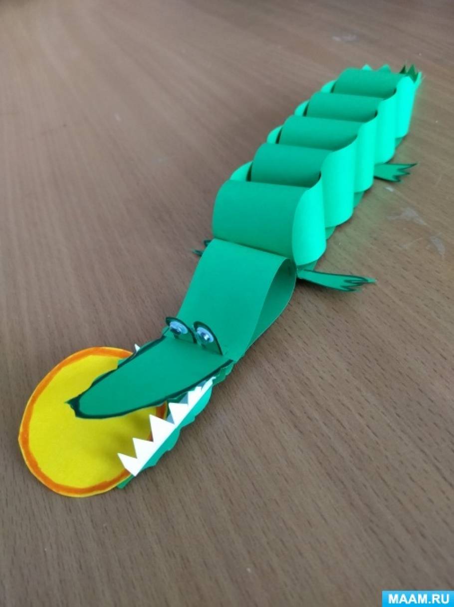 Чебурашка и крокодил гена из бумаги: схемы с шаблонами для вырезания