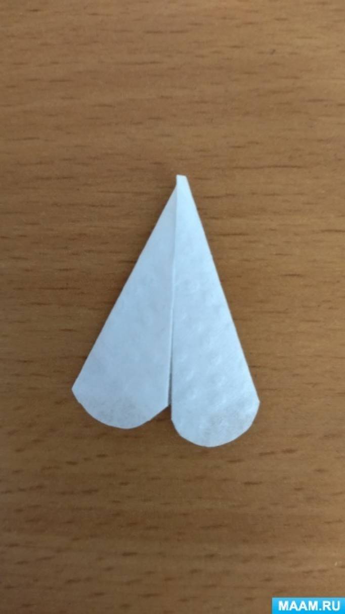 Подснежник в технике оригами