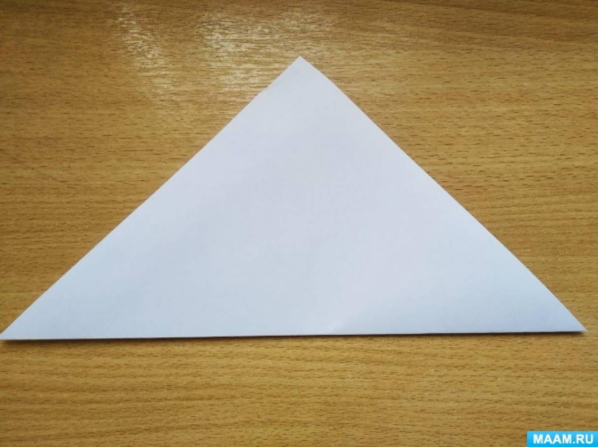 Конспект НОД в старшей группе по оригами «Птичье озеро», (коллективная работа)