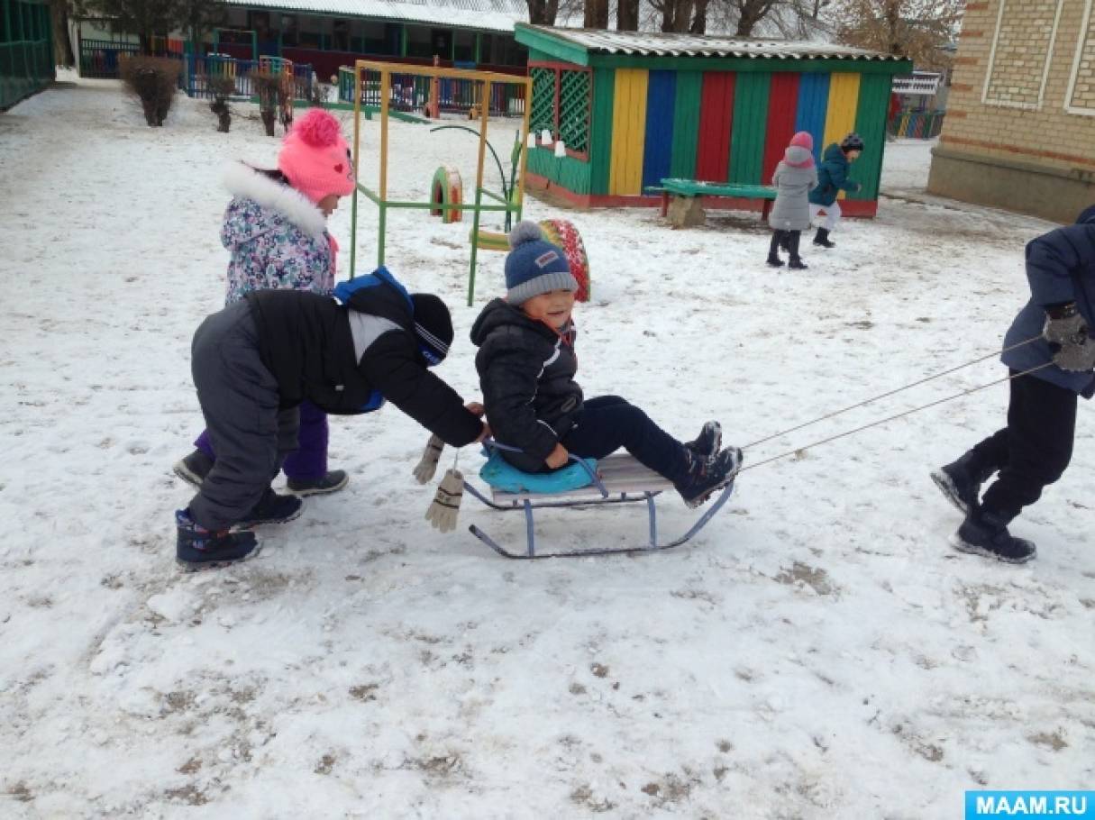 Консультация для родителей «Правила безопасного катания на санках» (5  фото). Воспитателям детских садов, школьным учителям и педагогам - Маам.ру