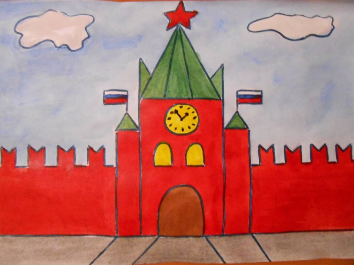 Кремль Рисунки Детей.