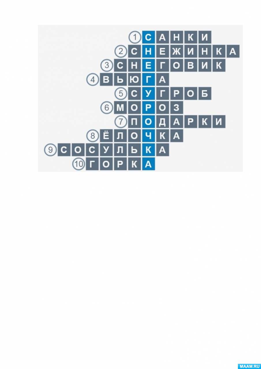 Использование кроссвордов в ДОУ (2 фото). Воспитателям детских садов,  школьным учителям и педагогам - Маам.ру