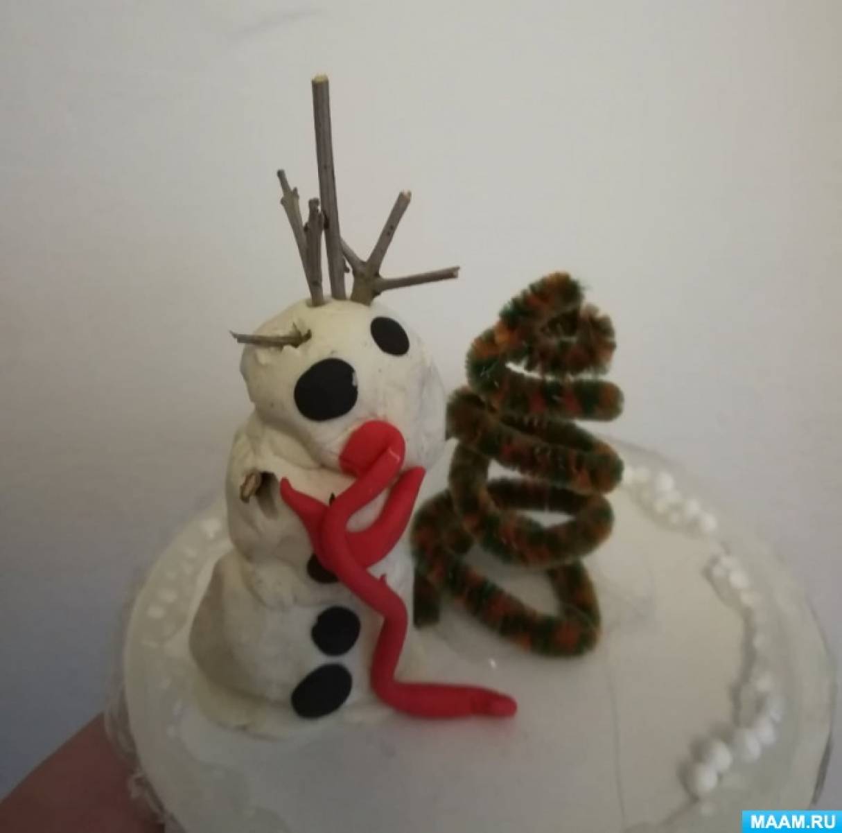 Поделка снеговик для конкурса в детском саду