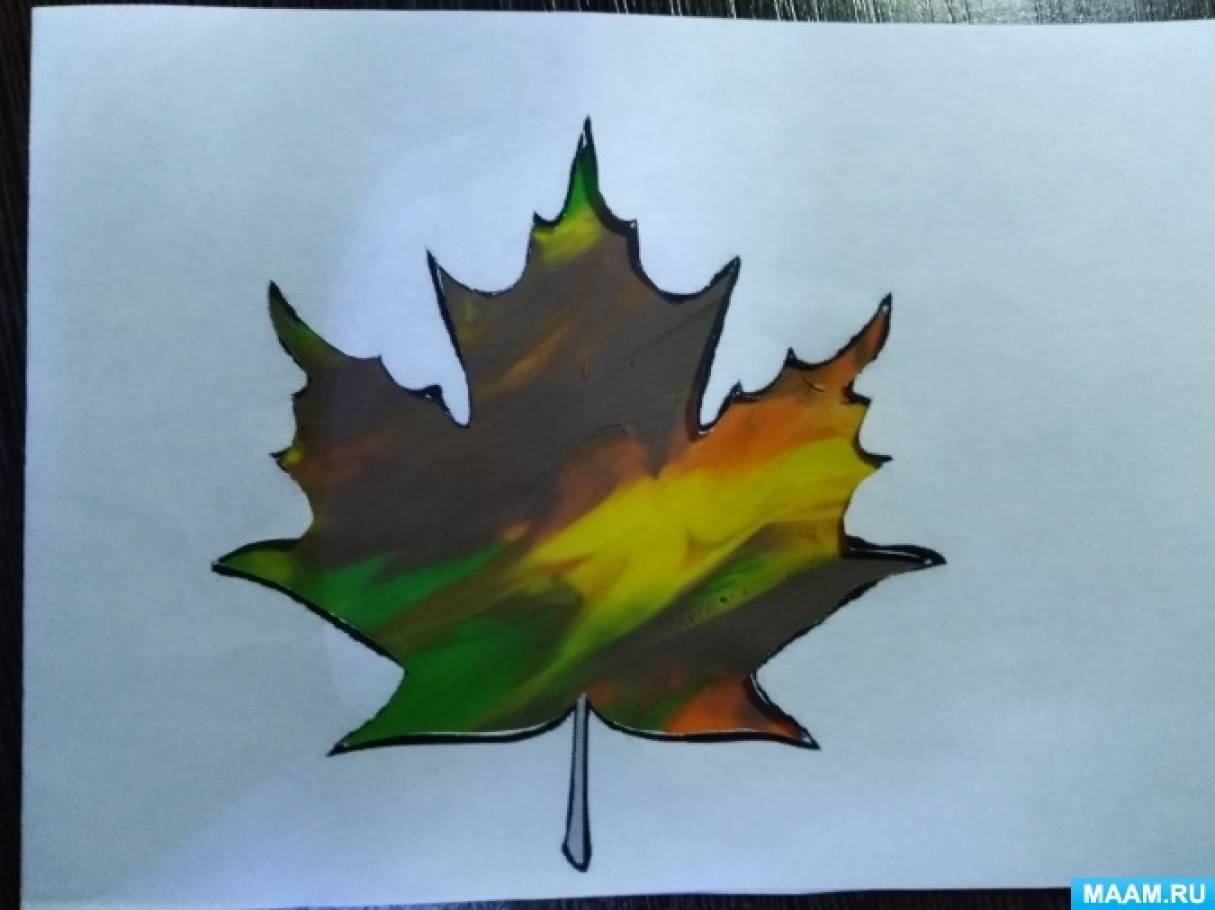 Рисование отпечатками листьев: мастер-класс - статья из серии «Детский отдых»