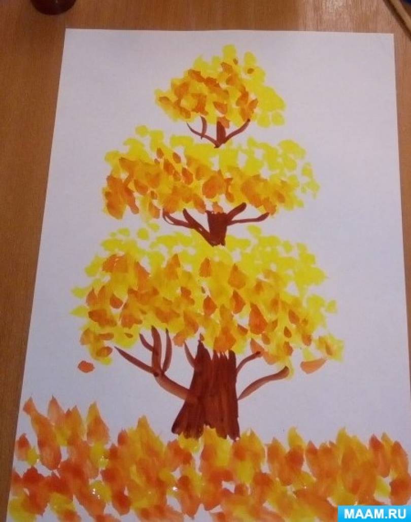 Как нарисовать ребенку дерево поэтапно?