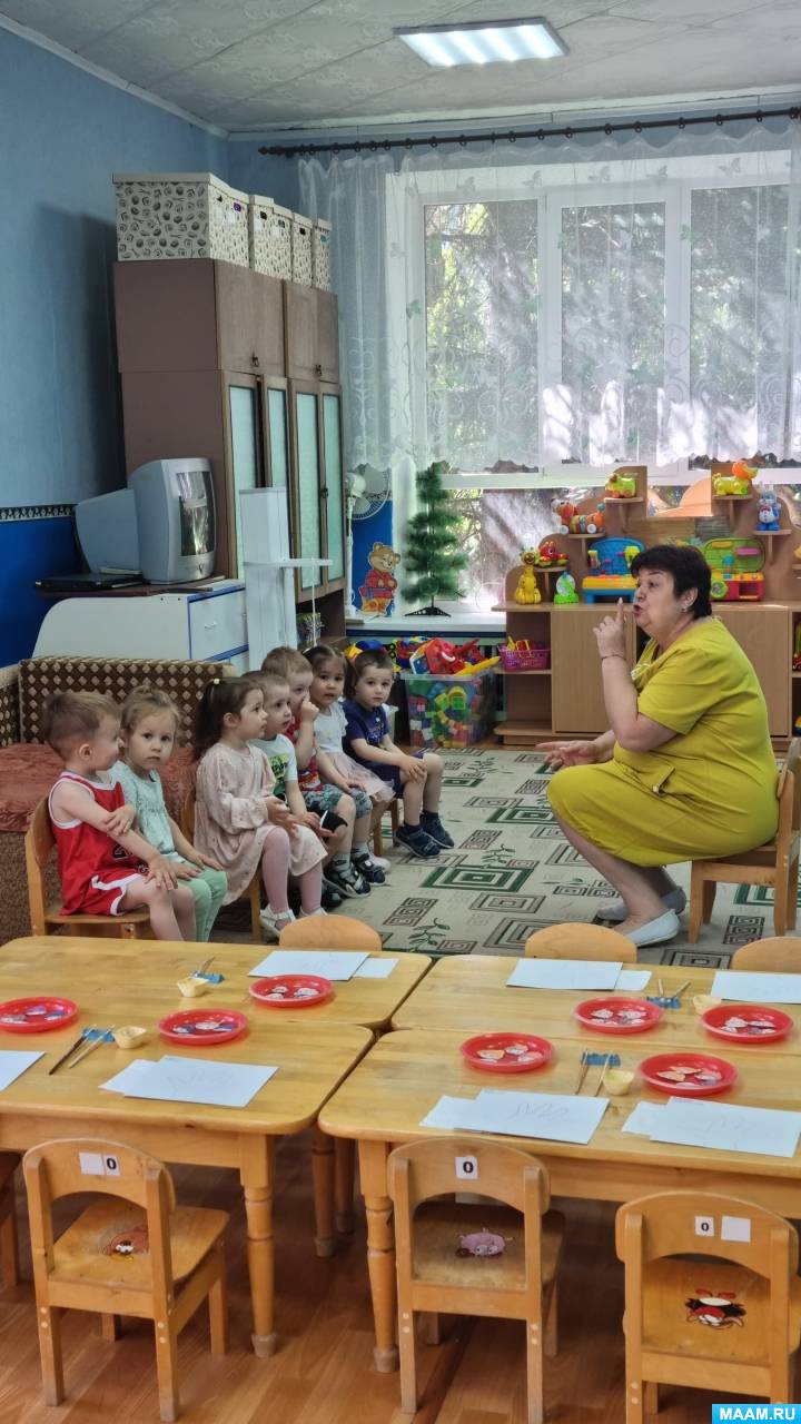 Аппликации. Конспекты занятий, НОД в младшей группе. Воспитателям детских  садов, школьным учителям и педагогам - Маам.ру