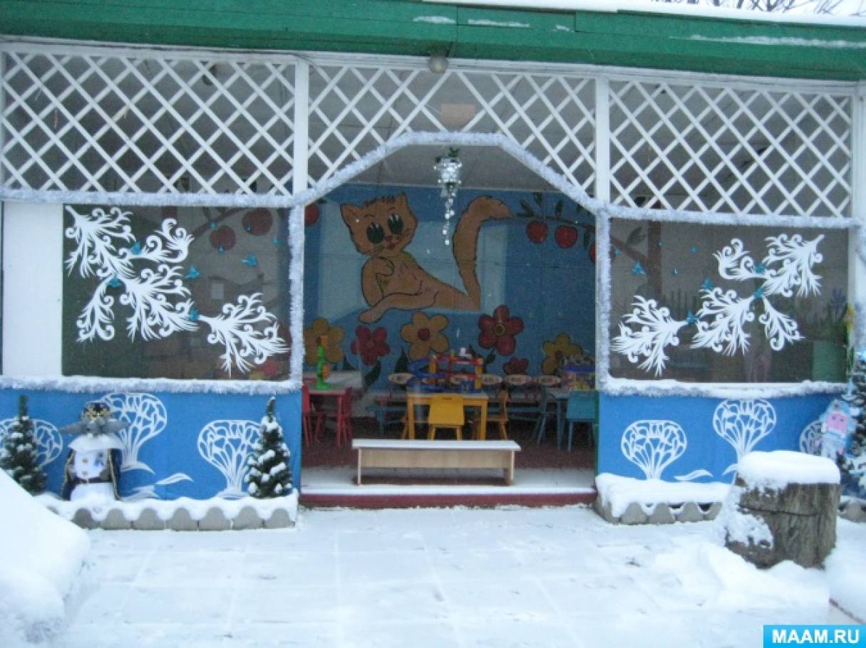 Зимняя веранда в детском саду: 83 фото