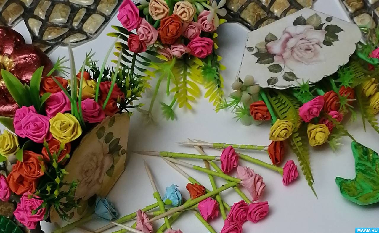 Мастер-класс в технике квиллинг «Объемный цветок» опубликован на YouTube-канале КЦ «Зеленоград»