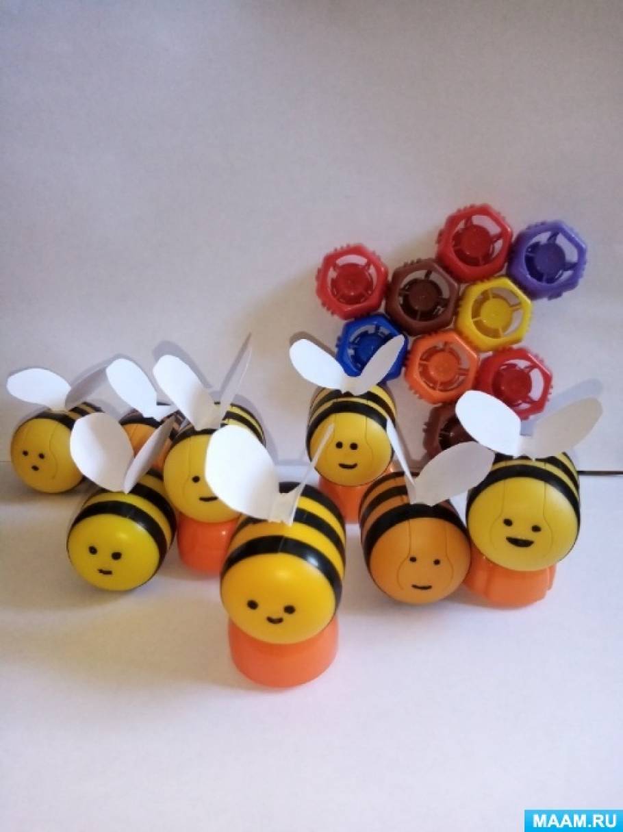 Игрушка Пчёлка - Как сделать мягкую игрушку Пчелу (Осу) из ниток пряжи своими руками