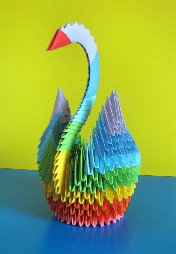 Модульное оригами «цыпленок»: схема сборки с пошаговыми фото