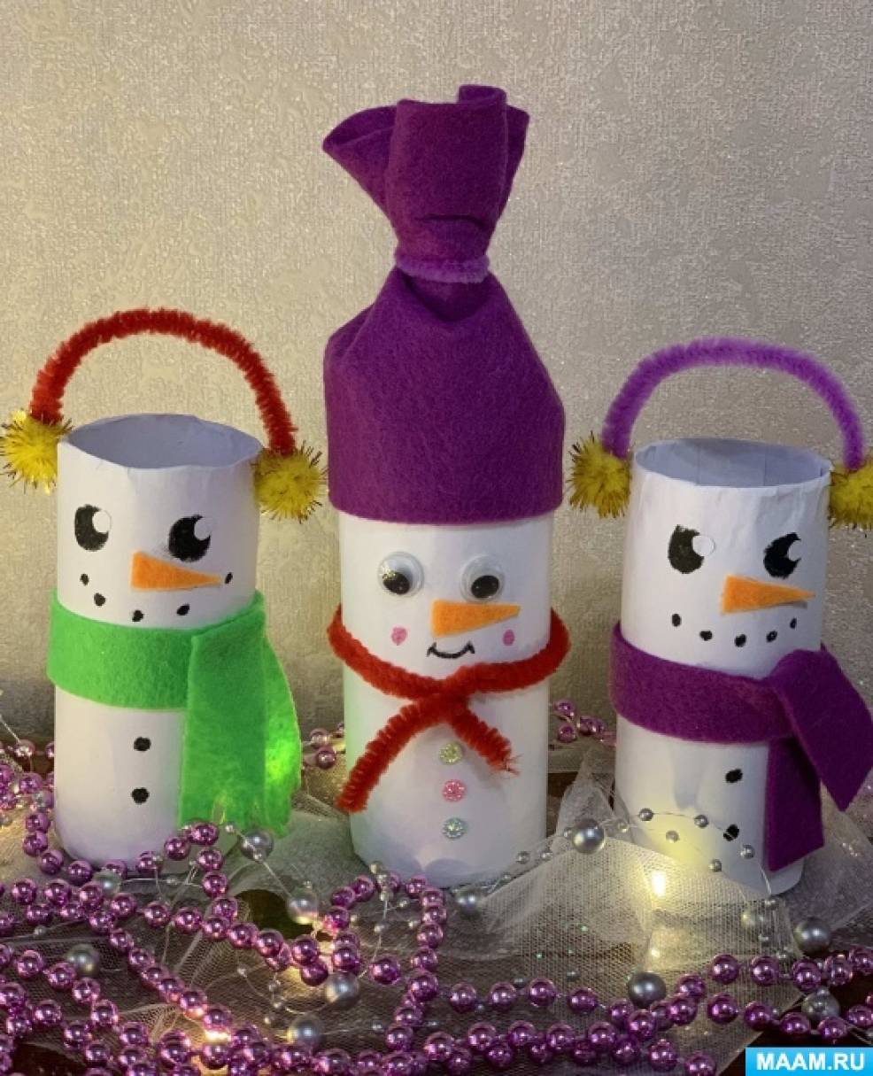Снеговики своими руками на Новый год | ФОТО ИНСТРУКЦИЯ ПОШАГОВО
