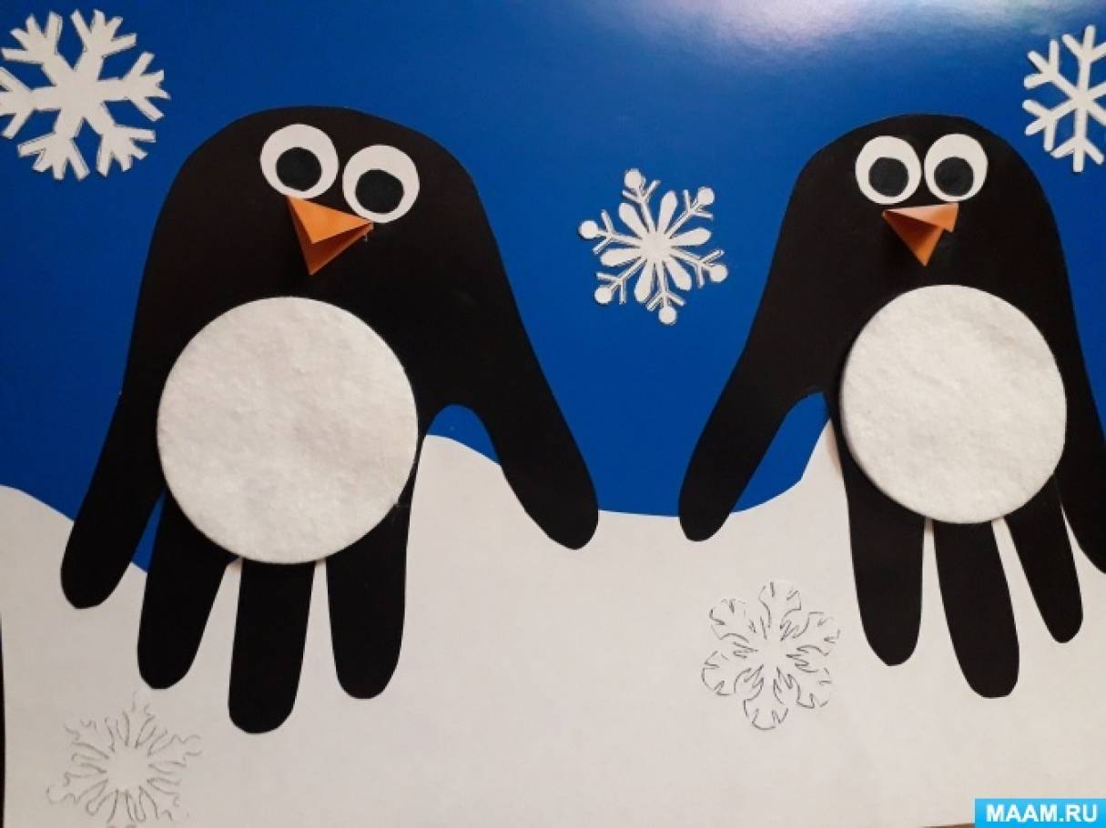 Как сделать пингвина из бумаги: