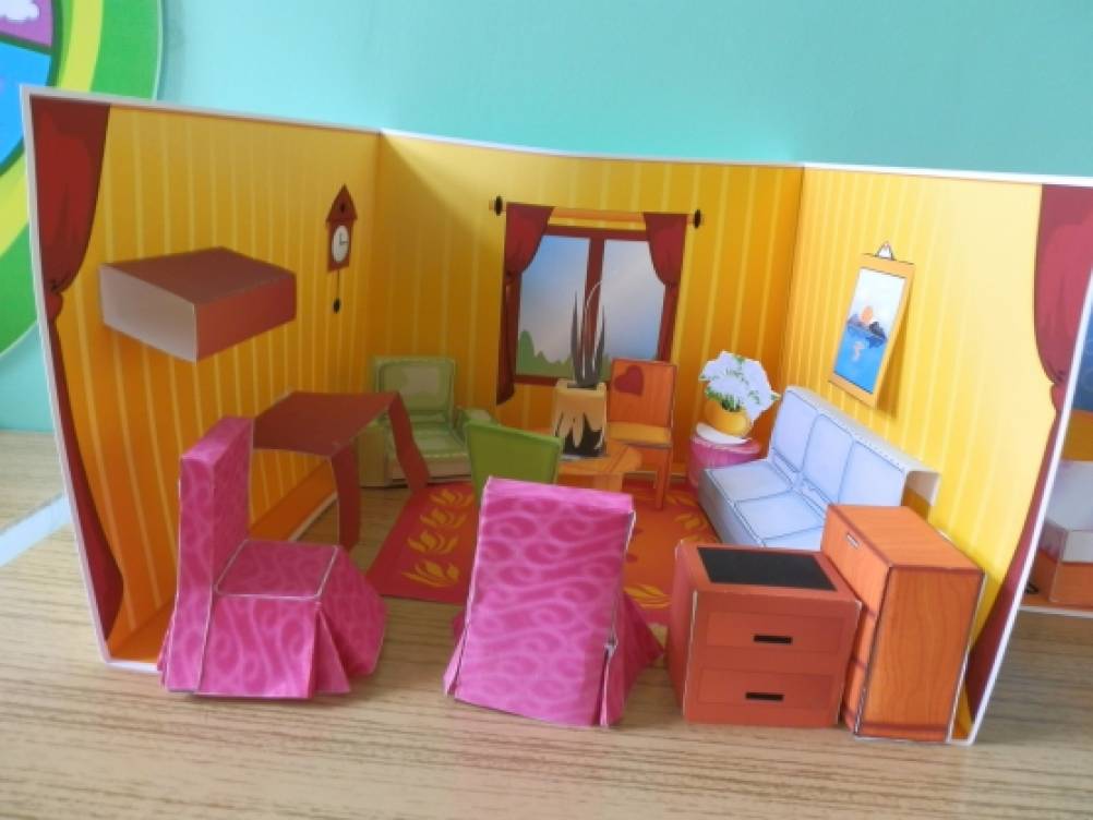 Комнаты для бумажных кукол