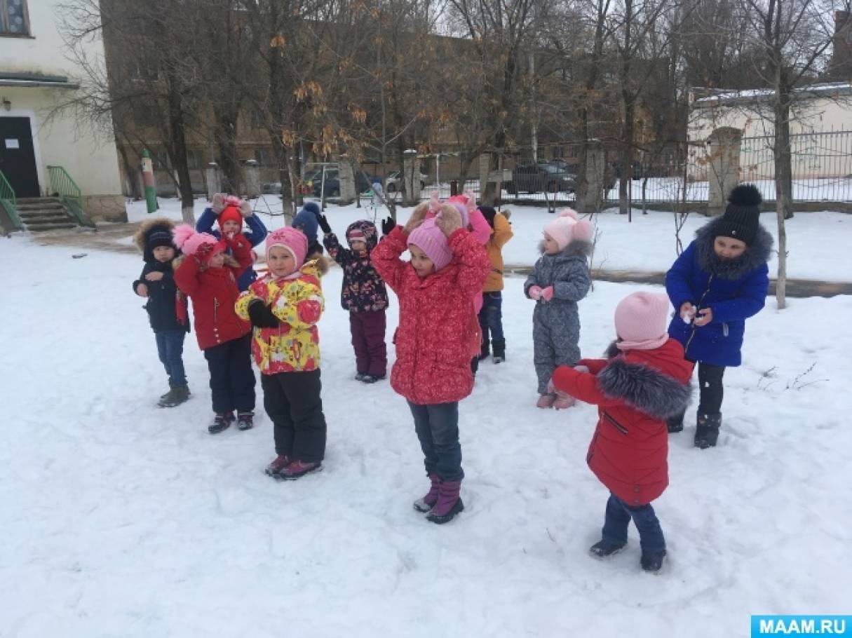 Конспект досуга на улице «Зимние забавы» в старшей группе (8 фото).  Воспитателям детских садов, школьным учителям и педагогам - Маам.ру