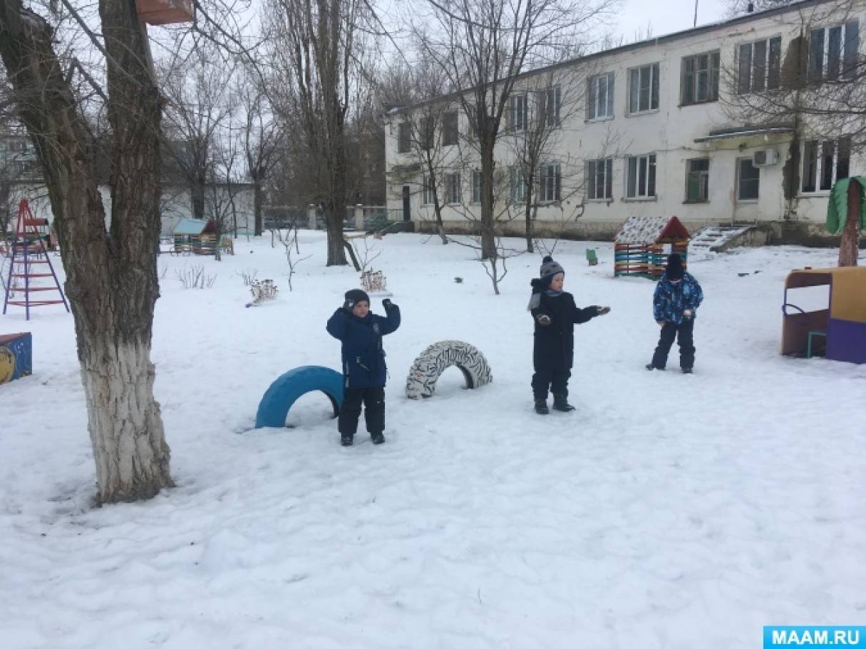 Конспект досуга на улице «Зимние забавы» в старшей группе (8 фото).  Воспитателям детских садов, школьным учителям и педагогам - Маам.ру