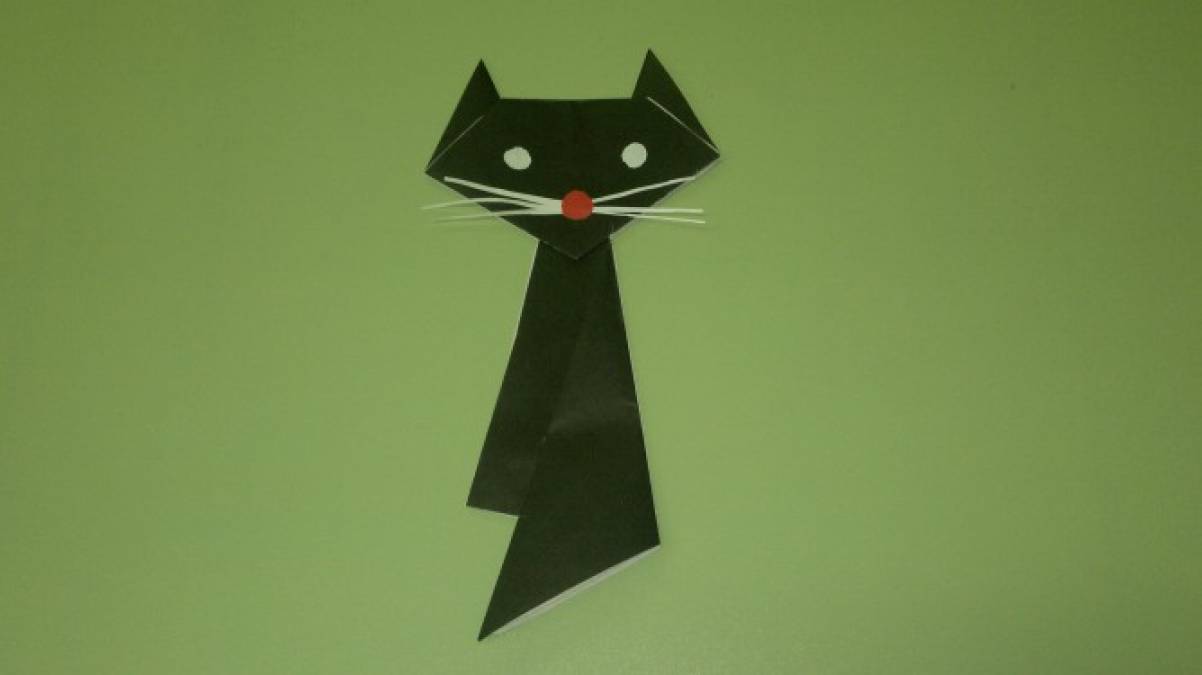 Игрушка Гофроквиллинг Черный кот Картон гофрированный