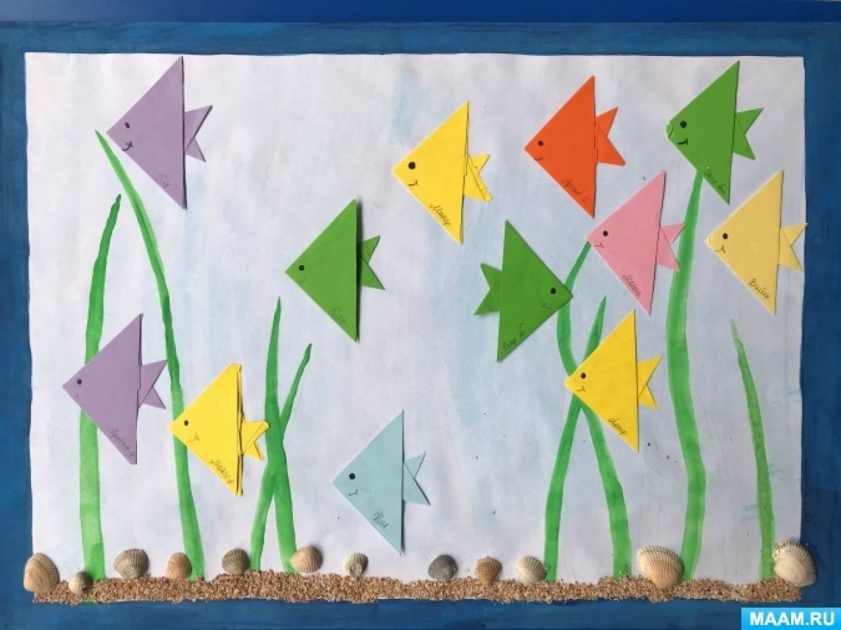 Конспект занятия по конструированию из бумаги в детском сад. Оригами 
