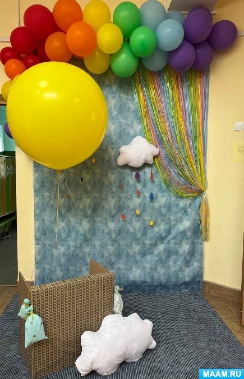 Украшение воздушными шарами в детском садике - как украсить своими руками, идеи и фото