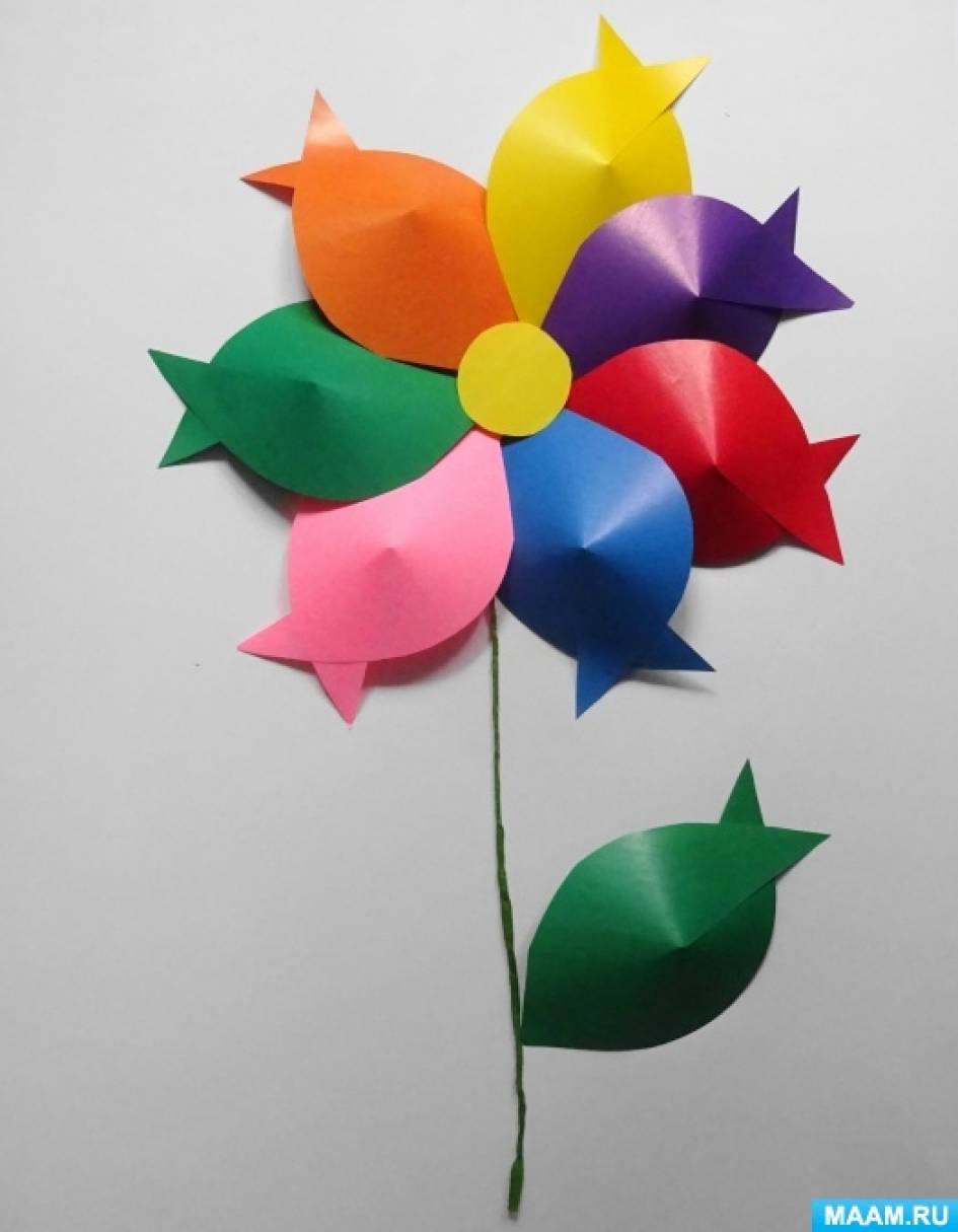 Оригами цветик семицветик Цветы поделки из бумаги 🍂 DIY Уютный осенний декор