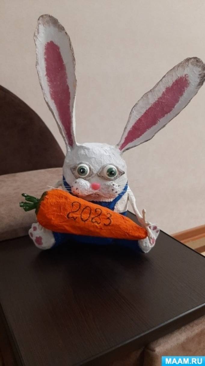 Набор «Чаепитие у зайцев», Эксклюзивные ёлочные игрушки ручной работы Atlas Art.