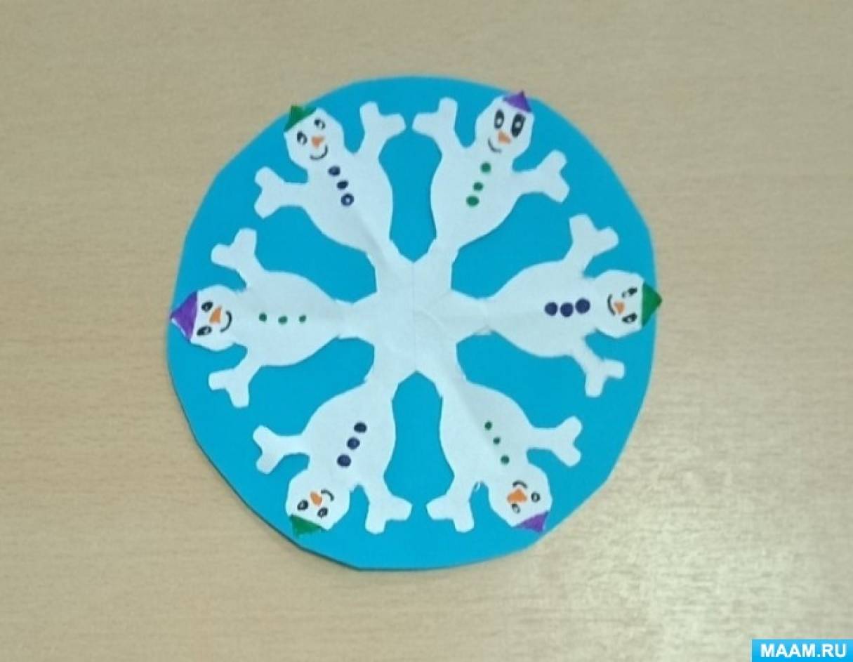 Как сделать снежинку из бумаги на Новый год пошагово | Шаблоны и схемы - Дети malino-v.ru