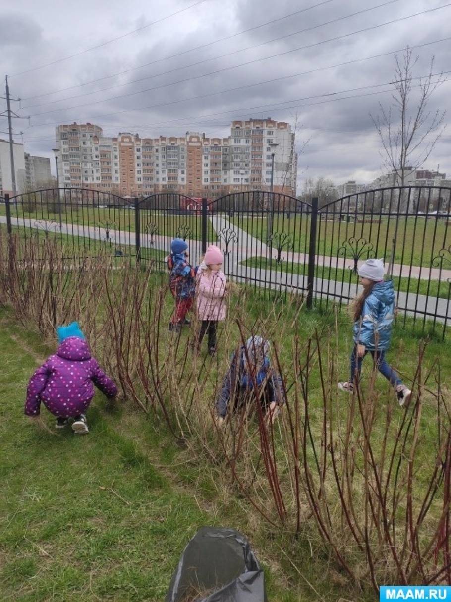 Фотоотчёт субботник в детском саду (6 фото). Воспитателям детских садов,  школьным учителям и педагогам - Маам.ру